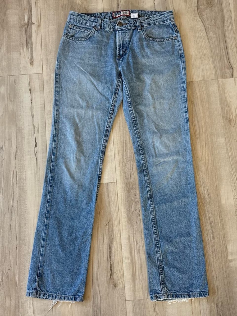 Light Blue Straight-Leg Jeans
